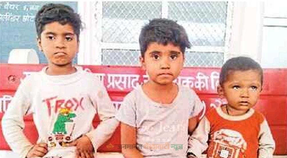 अंधड़ ने तीन मासूमों से छीना मां का आंचल